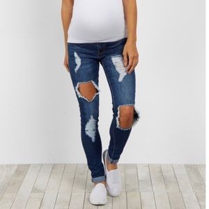 Maternity PINKBLUSH skinny distressed jeans